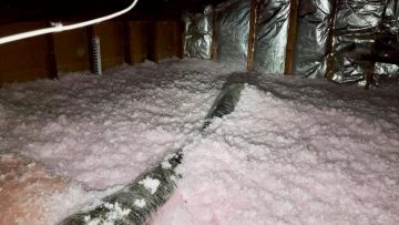 Attic Cleanup & Blown In Insulation Installation in Woodland Hills, CA