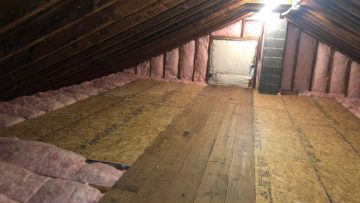 Attic Insulation Replacement and Plywood Install in Midland Park, NJ