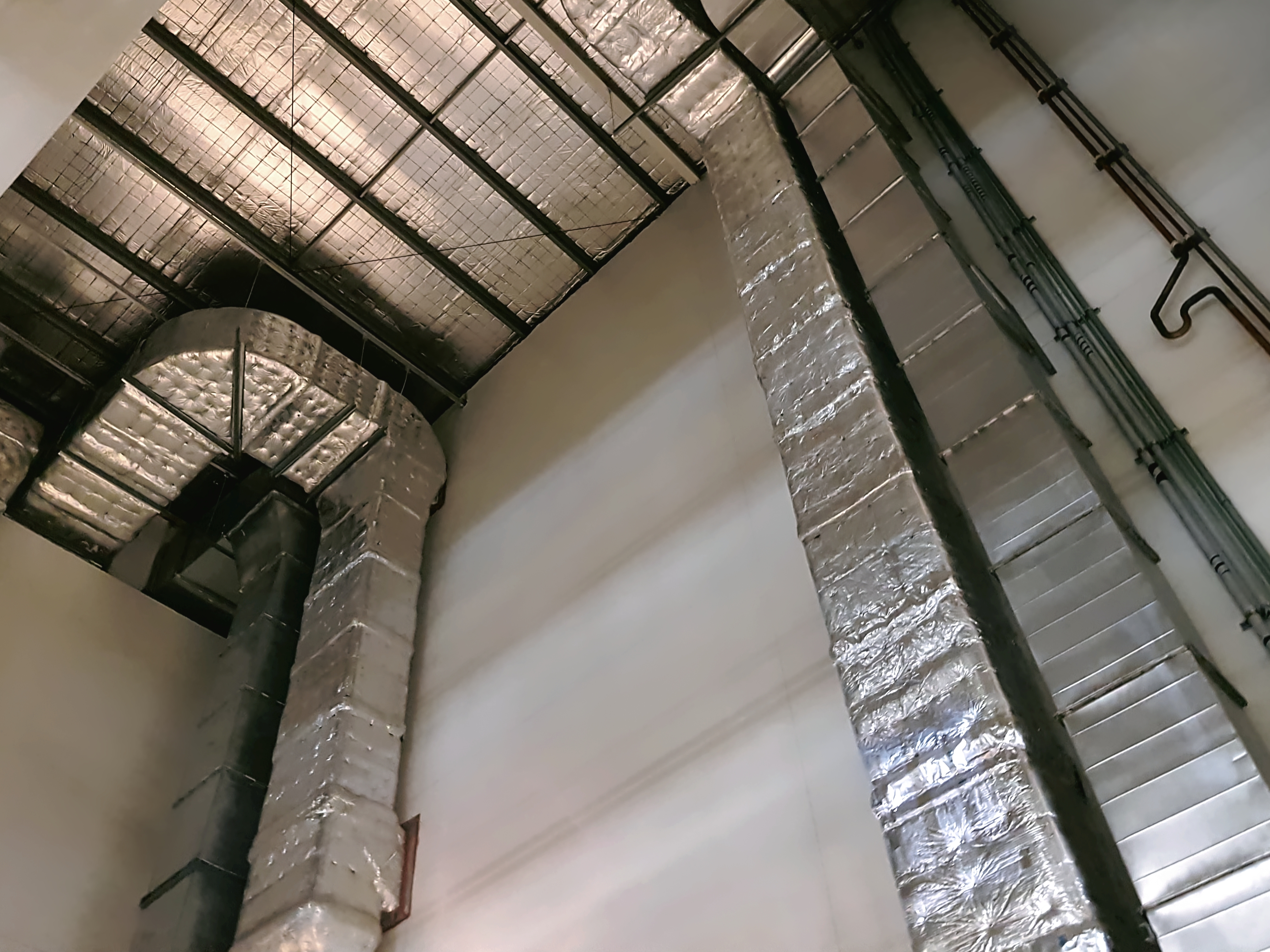 Insulated air duct and piping