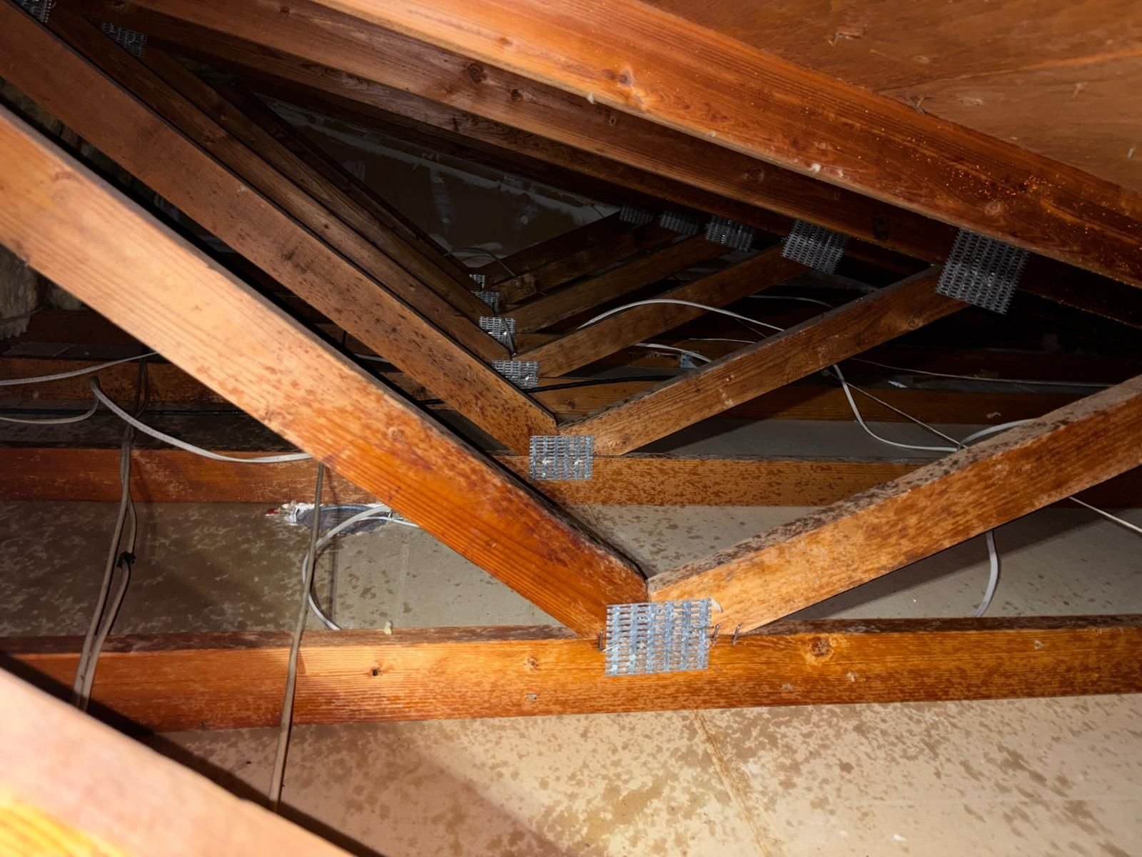 Cleared attic deck in Anaheim