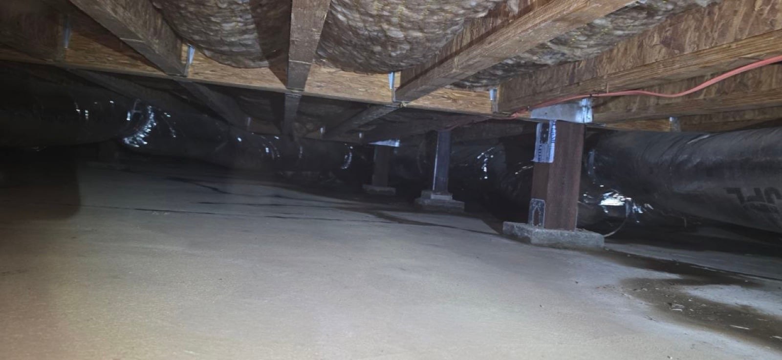Completed Saratoga attic and crawl space
