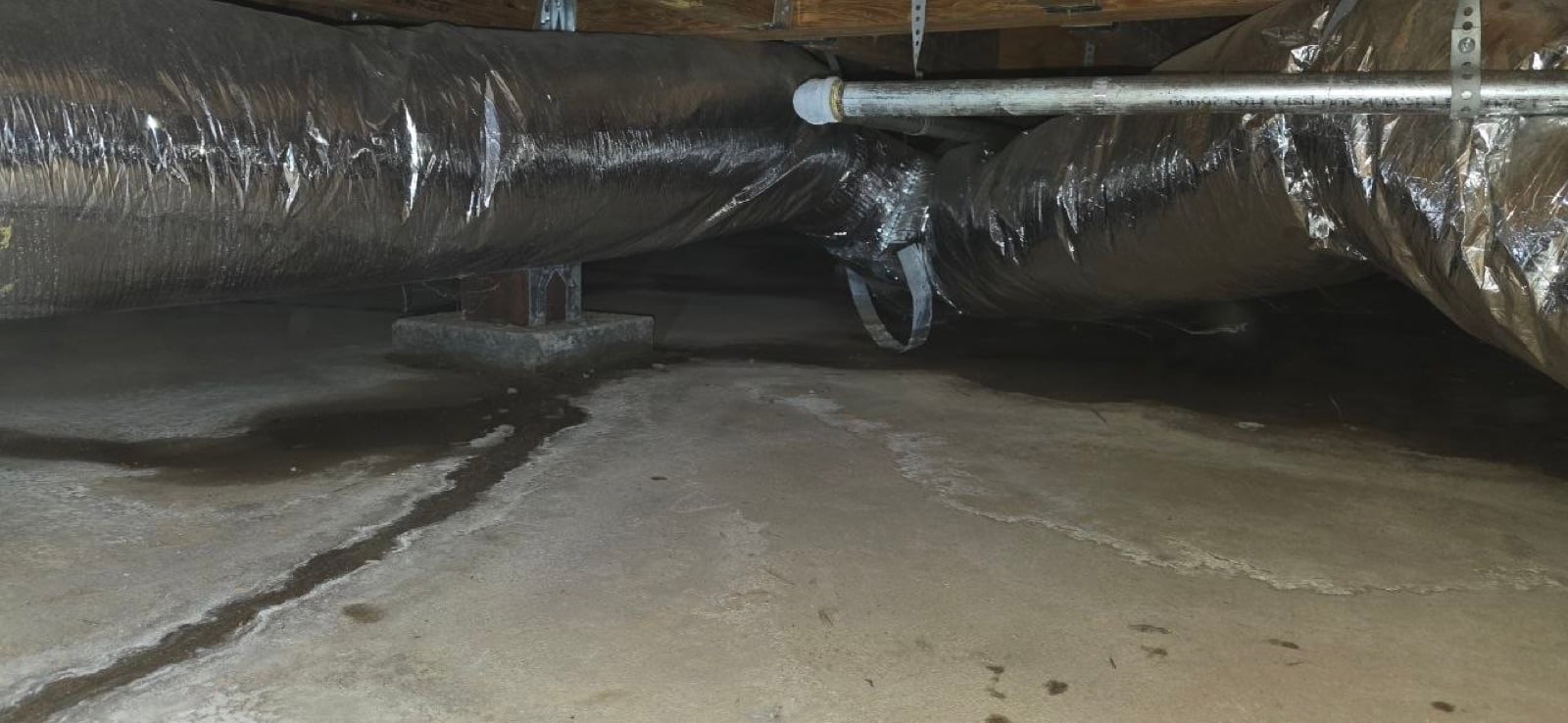 Saratoga attic and crawl space with the finish work