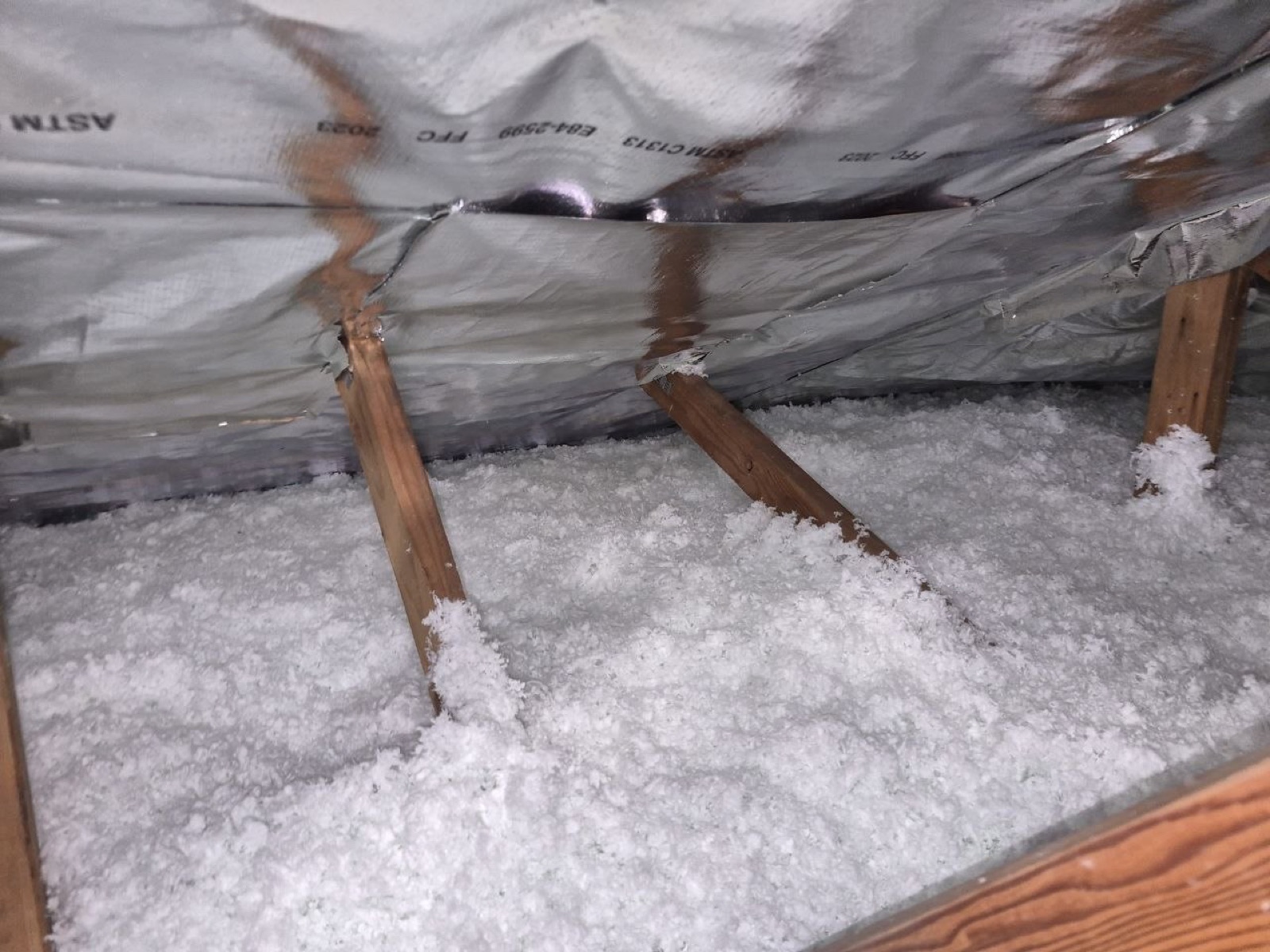 Brentwood attic during sealing and rodent proofing