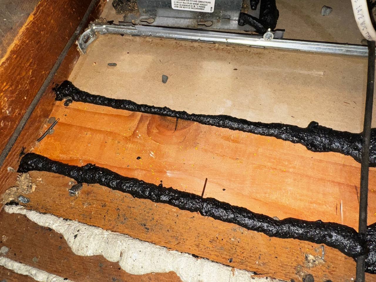 Sealed gaps along the attic framing in Berkeley