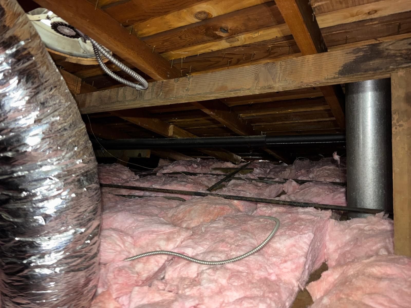 Finished Burbank attic with new insulation