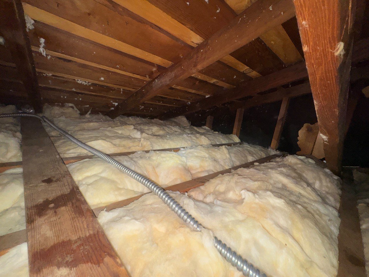 Finished Burbank attic with new insulation