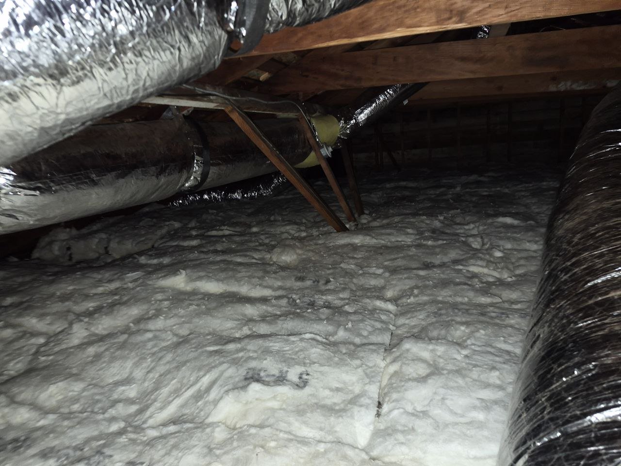 Concord attic after the job, new insulation installed