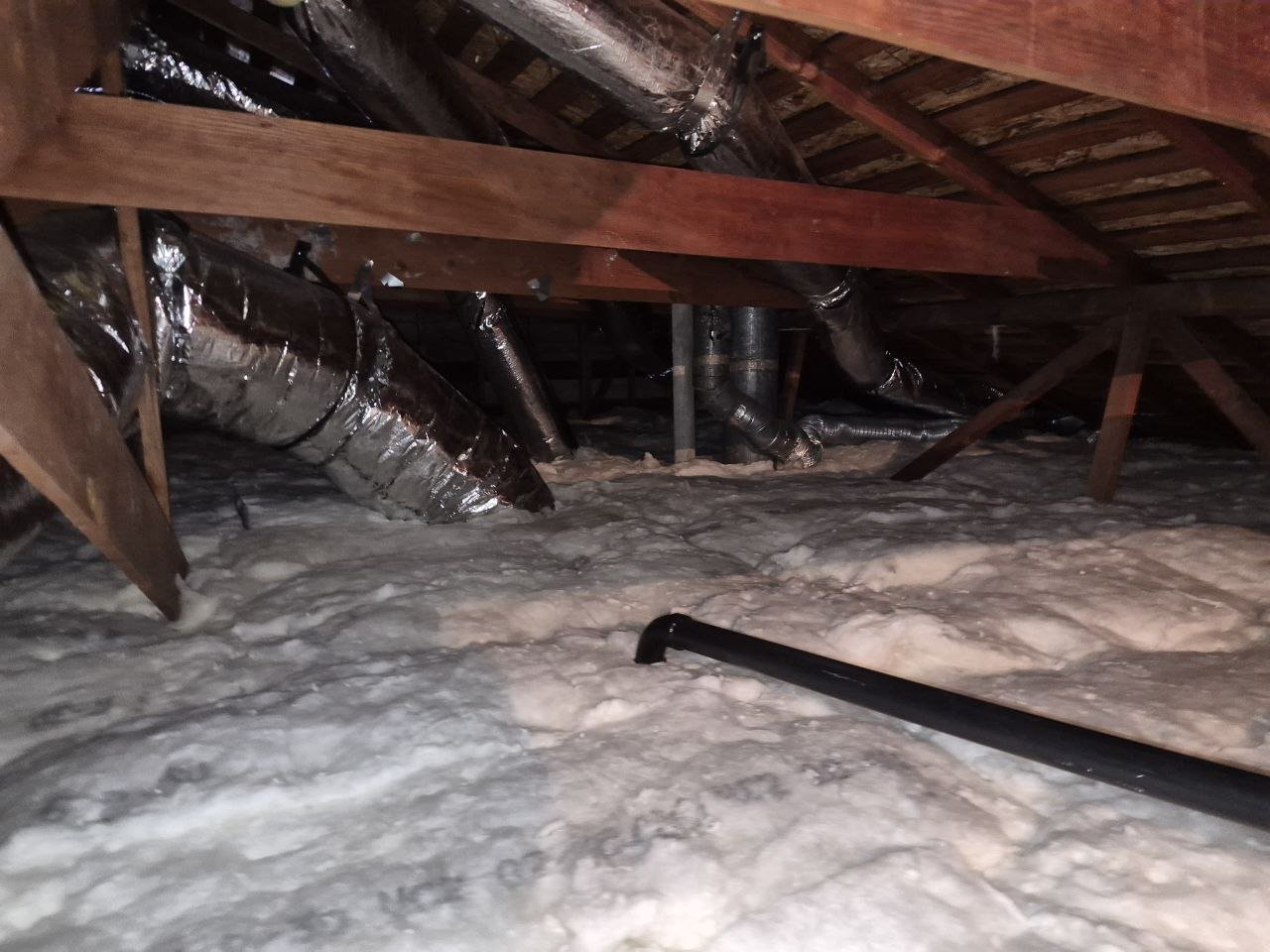 Finished Concord attic with new insulation