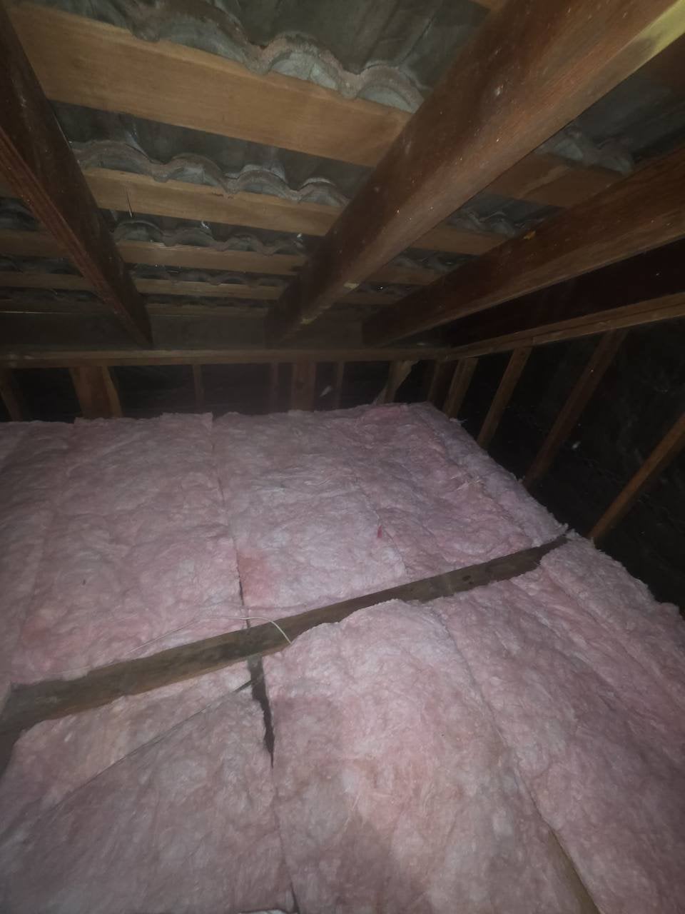 Finished Fairfield attic with new insulation