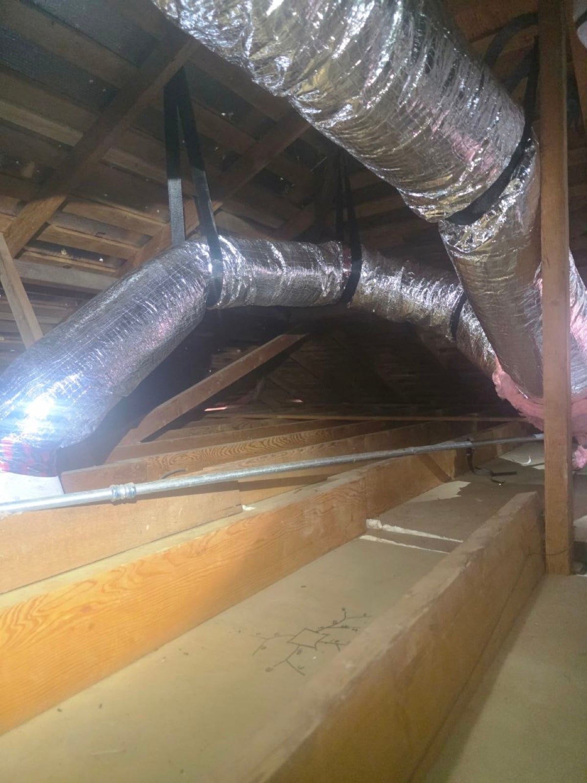 San Jose attic and crawl space during sealing and rodent proofing