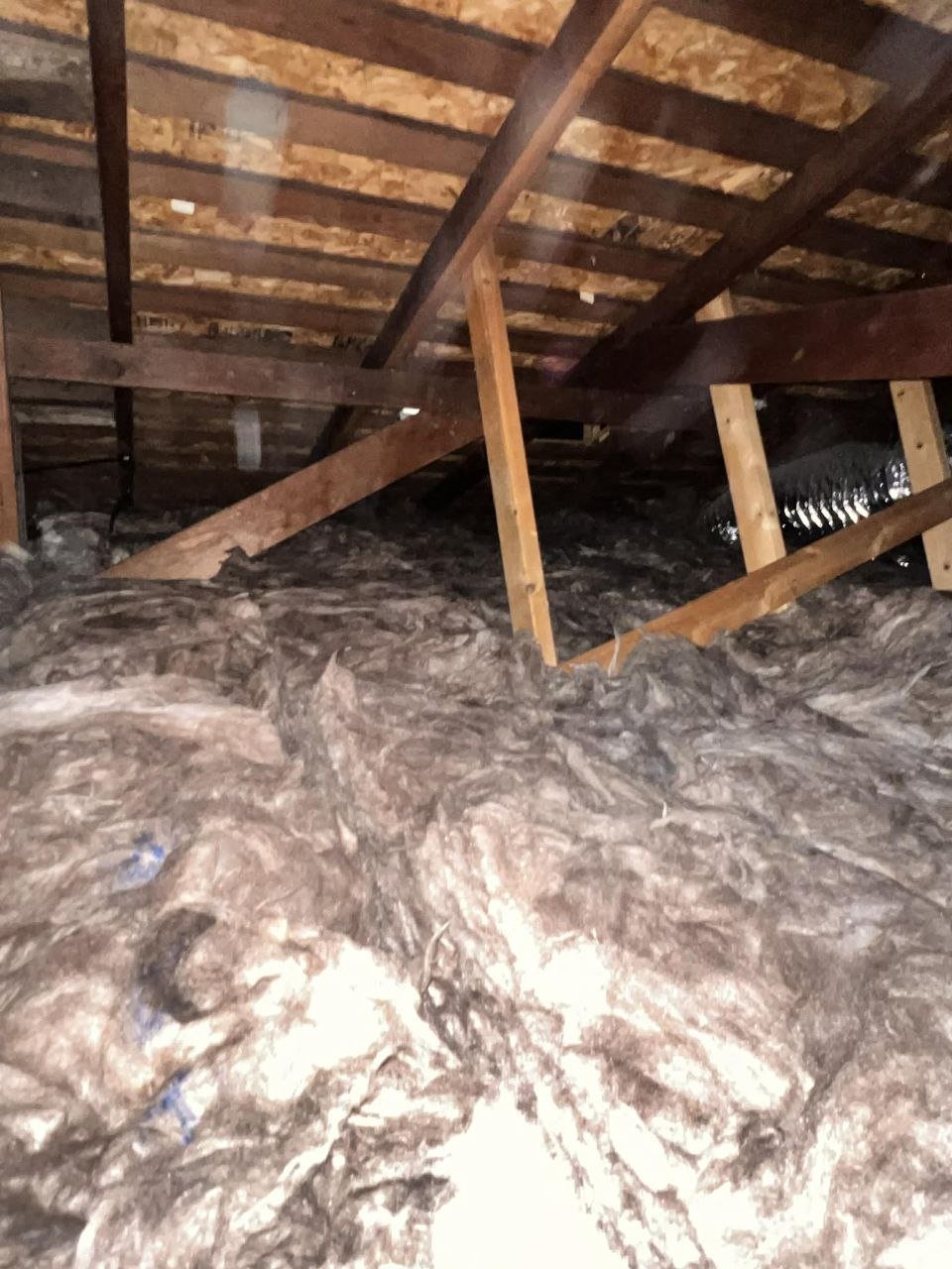 Finished Hayward attic with new insulation
