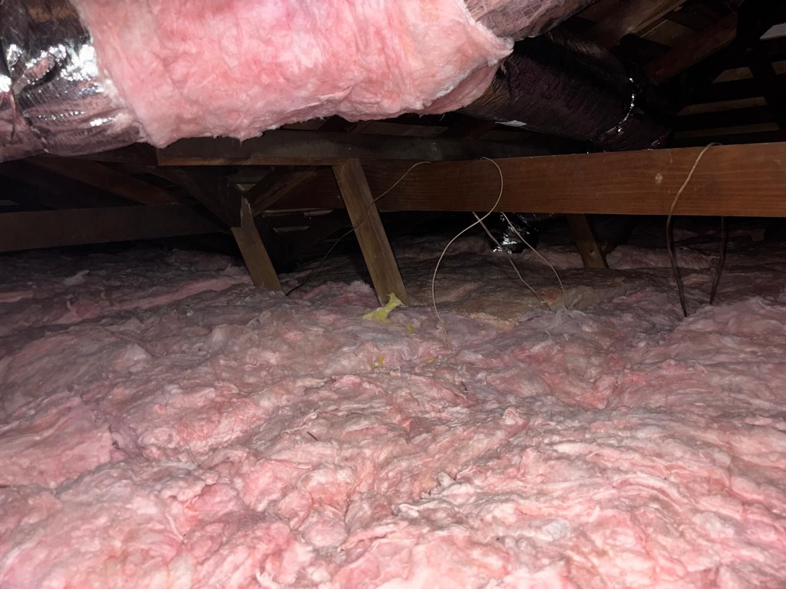 Long Beach attic after the job, new insulation installed