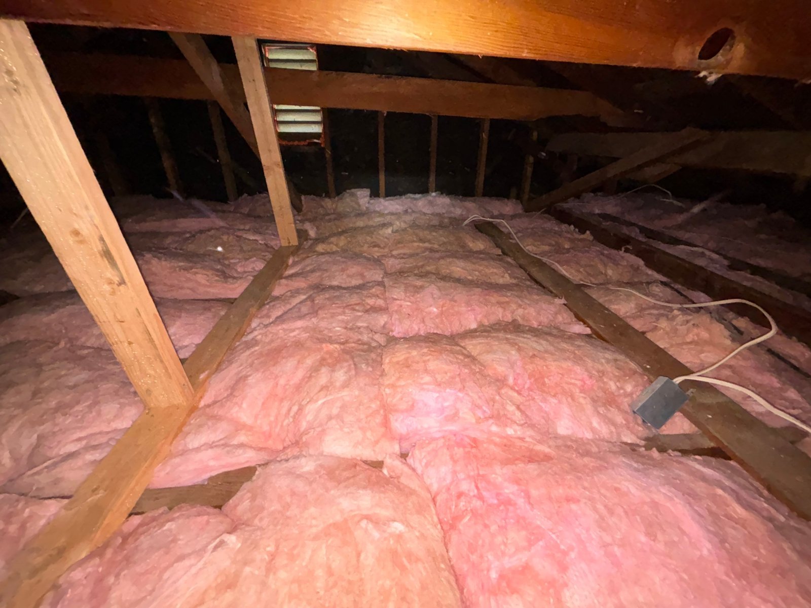 Long Beach attic after the job, new insulation installed