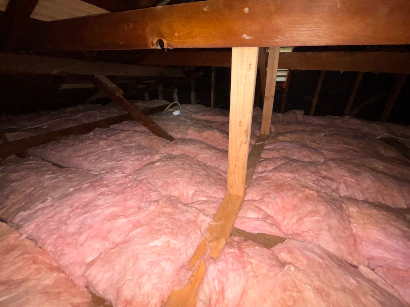 Finished Long Beach attic with new insulation