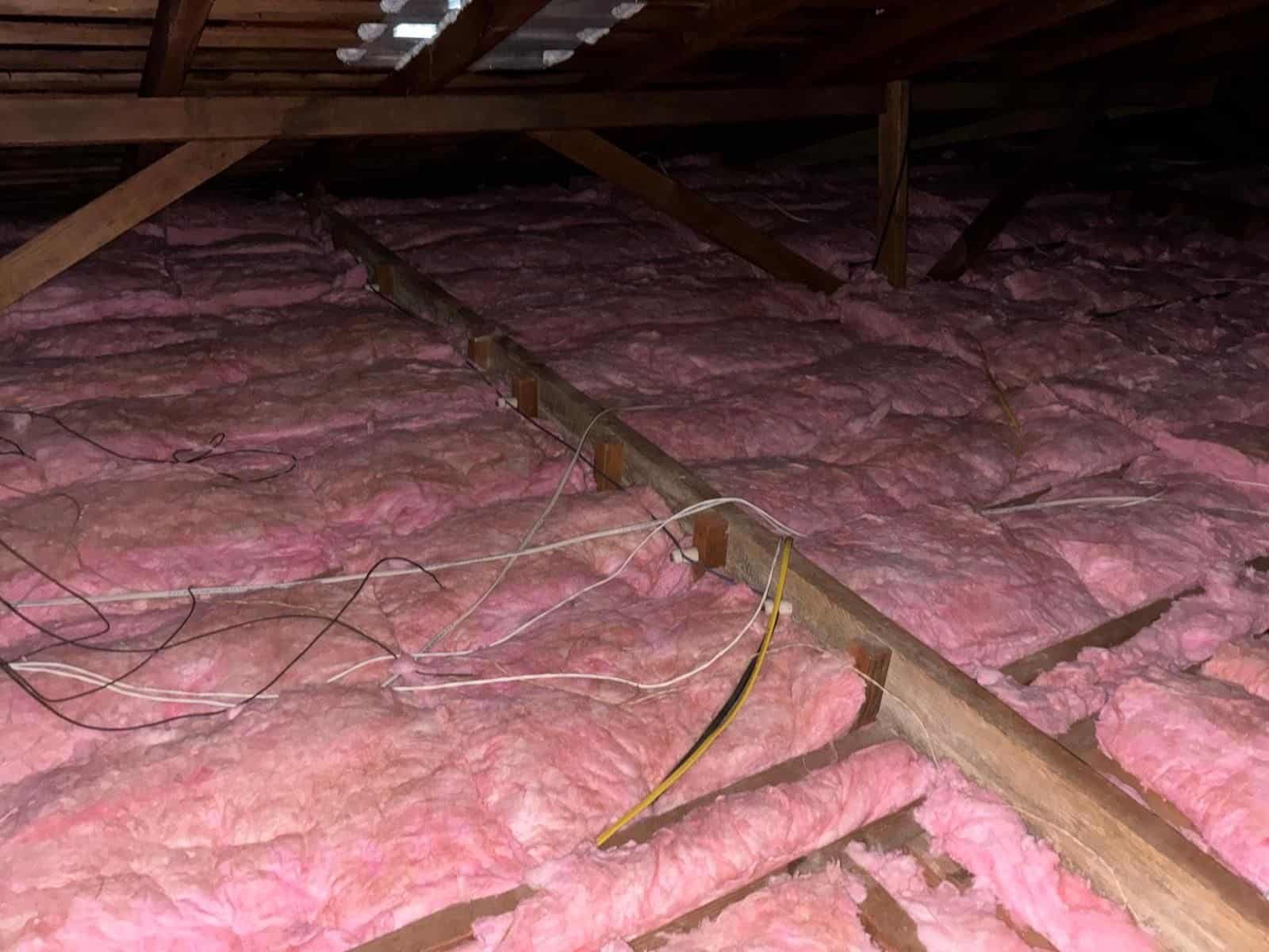 Long Beach attic after the job, new insulation installed