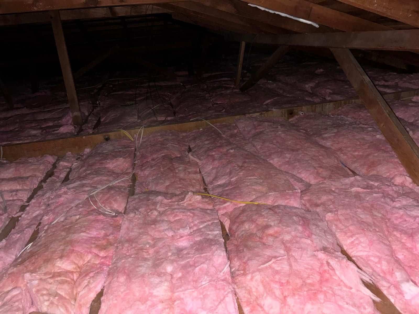 Finished Long Beach attic with new insulation