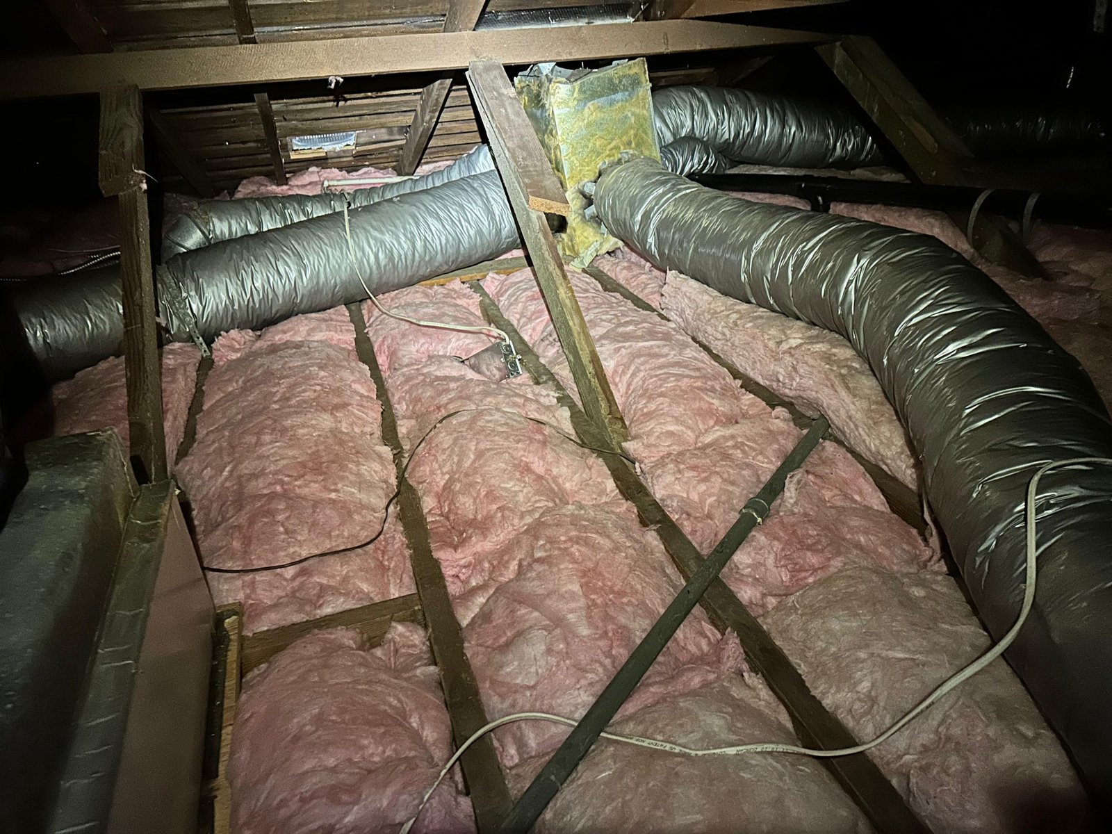 Long Beach attic after the job, new insulation installed