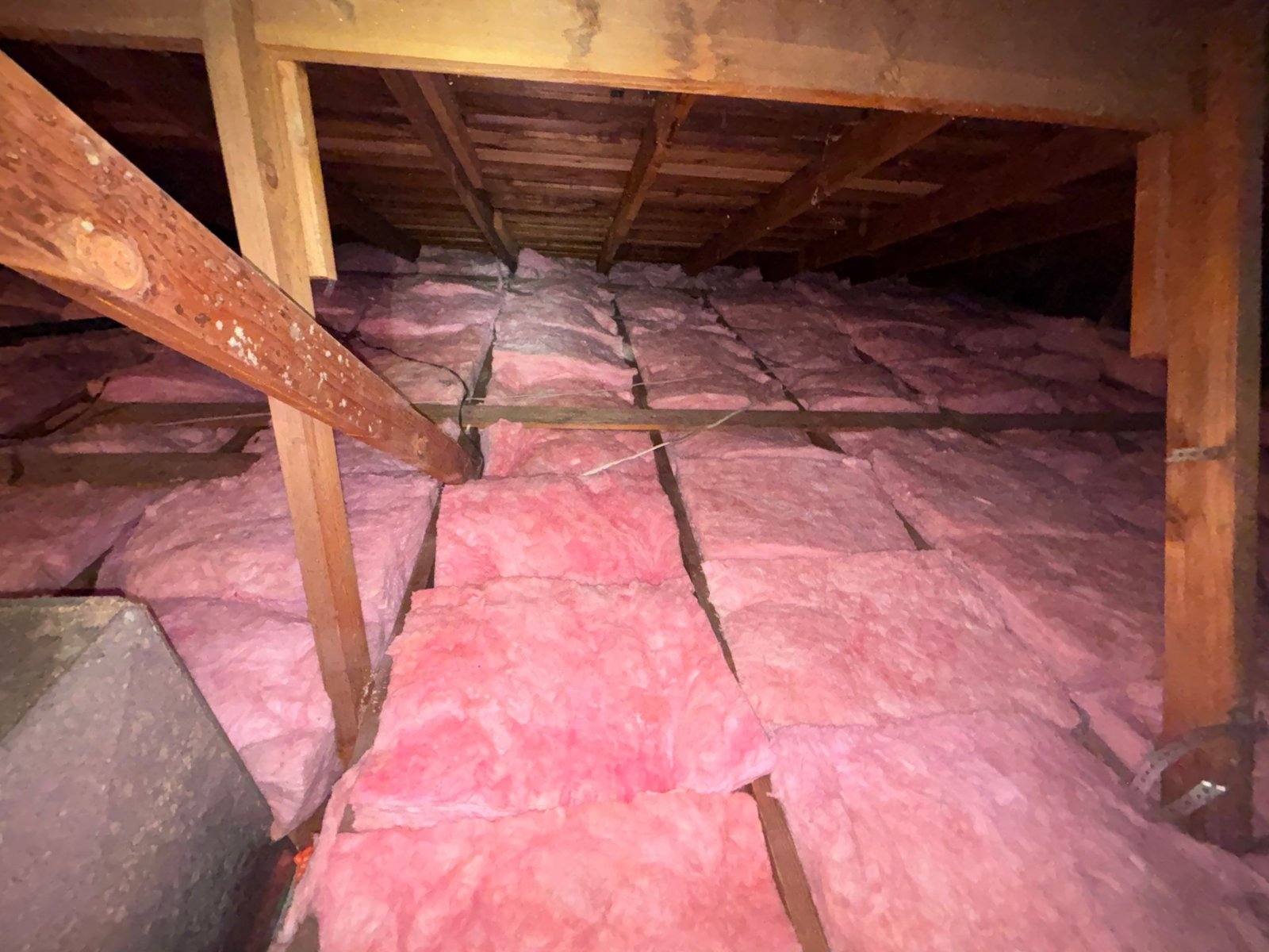 Finished Long Beach attic with new insulation