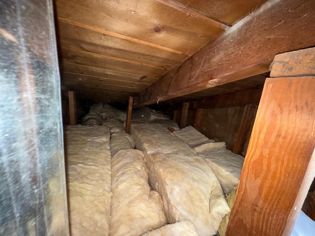 Finished Los Angeles attic with new insulation