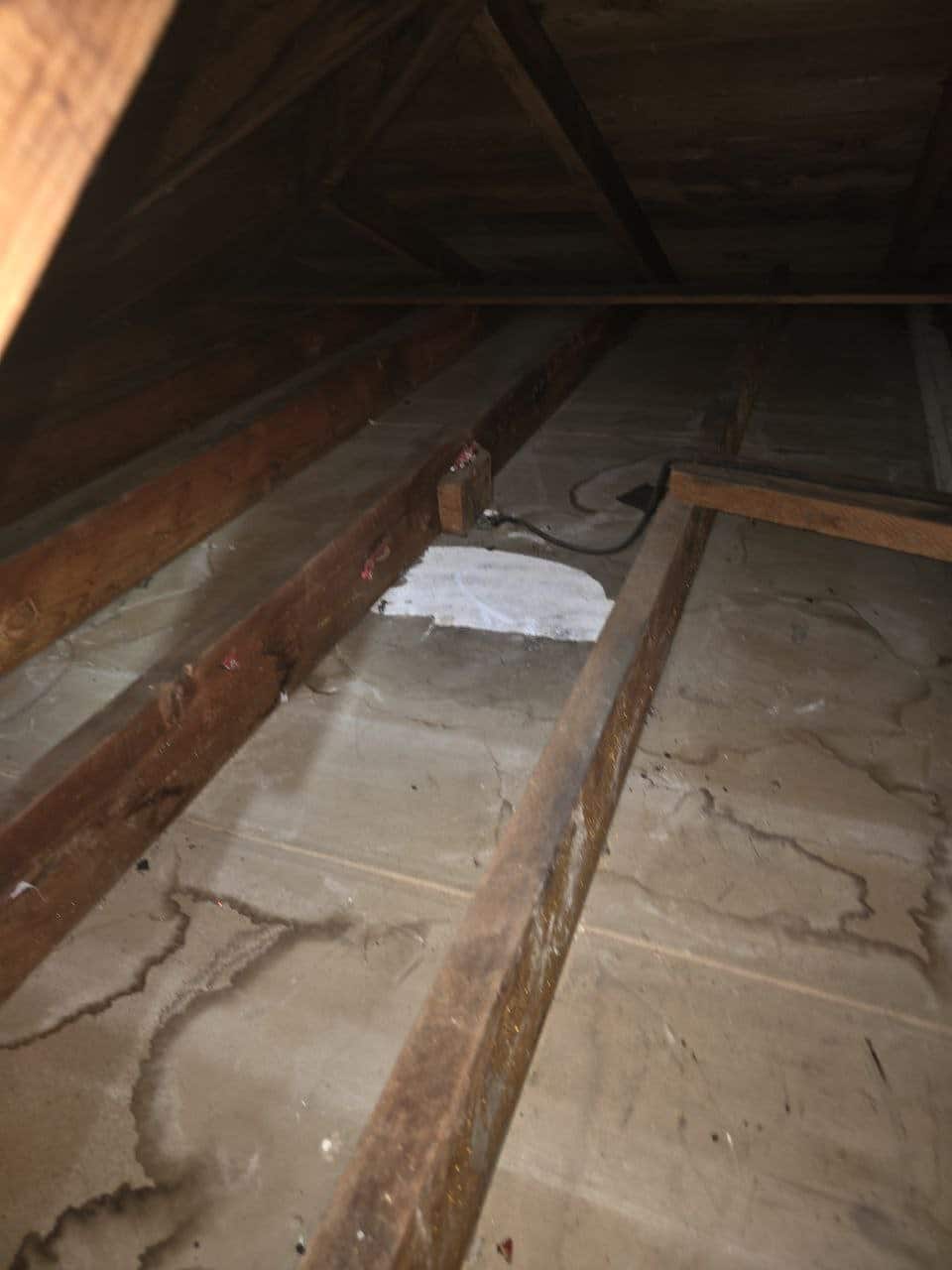 Cleared attic deck in Mountain View
