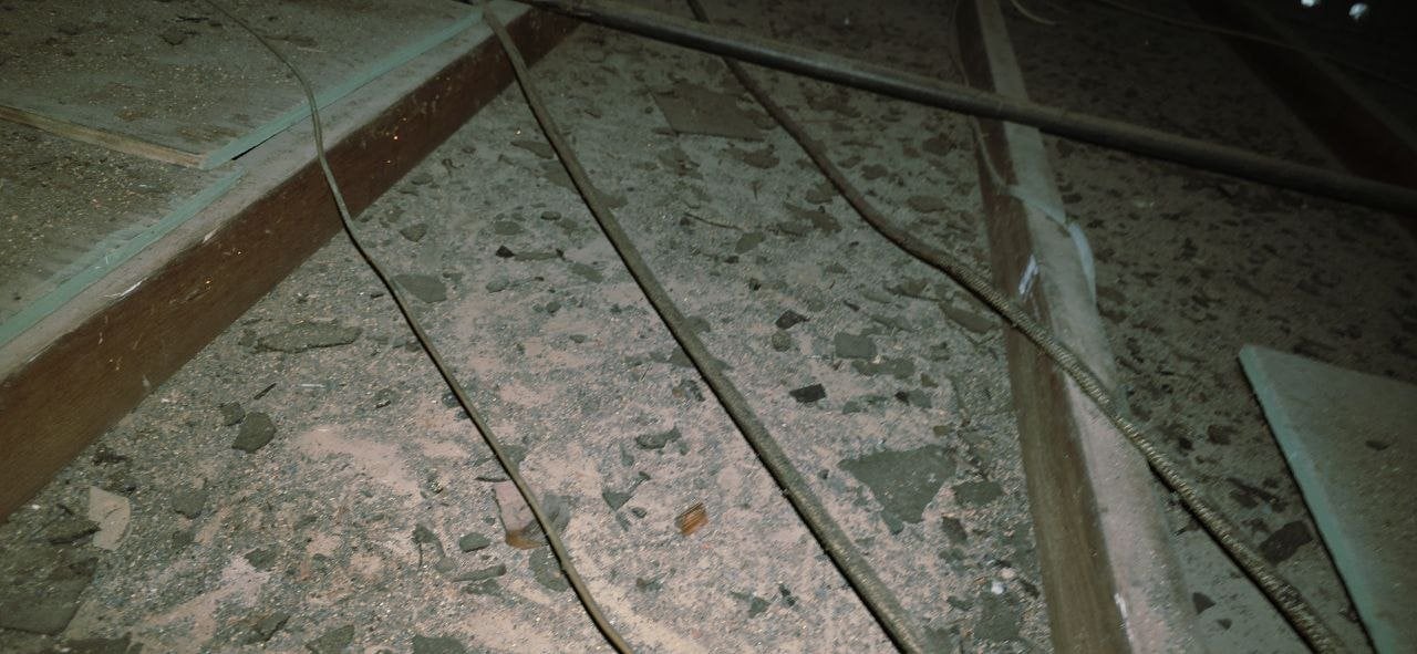 Napa attic before work, old insulation and debris