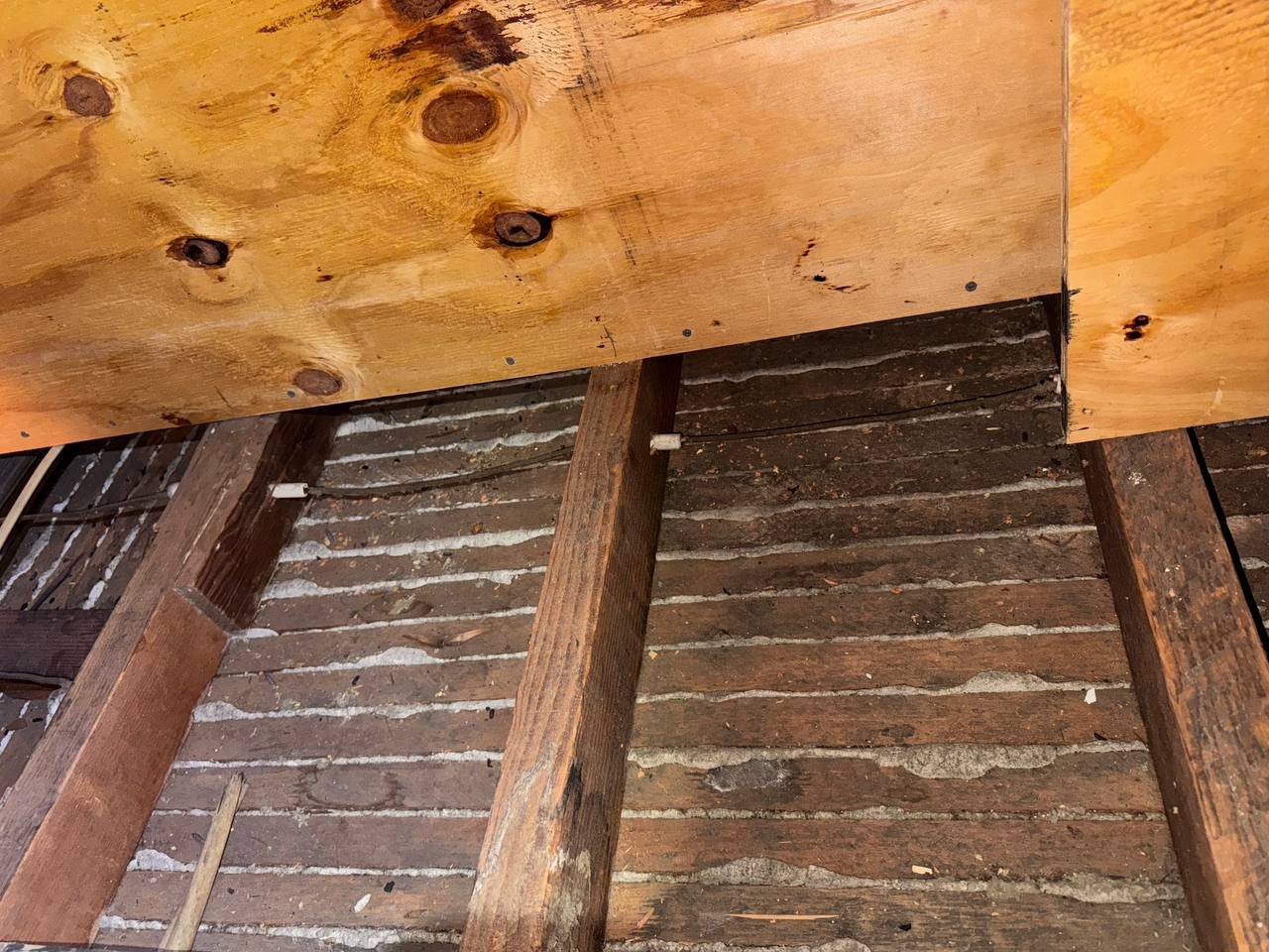Oakland attic after old insulation removal and cleaning