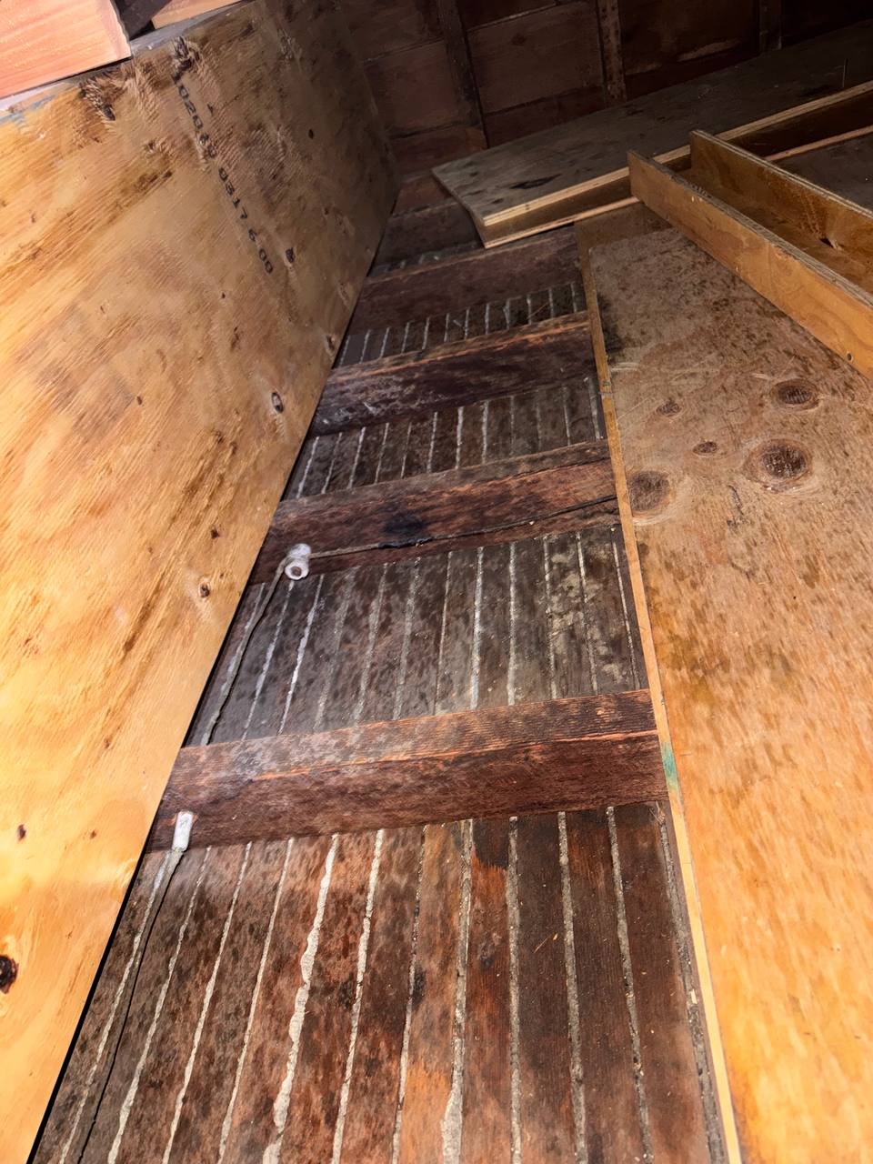 Cleared attic deck in Oakland