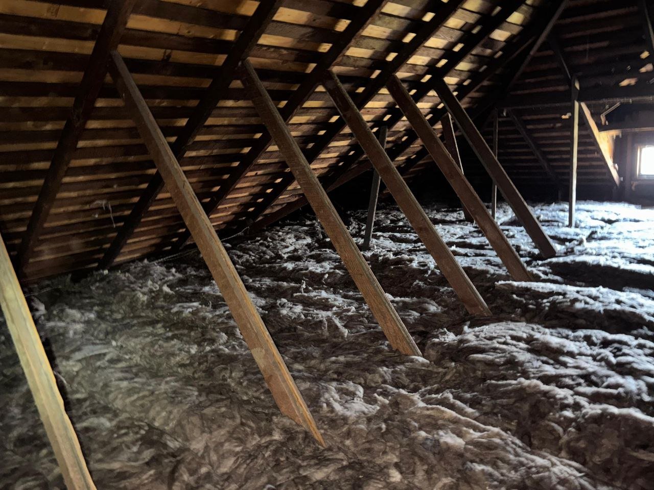 Oakland attic after the job, new insulation installed