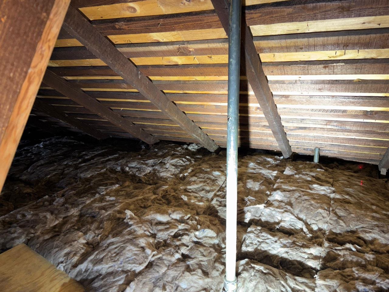 Finished Oakland attic with new insulation