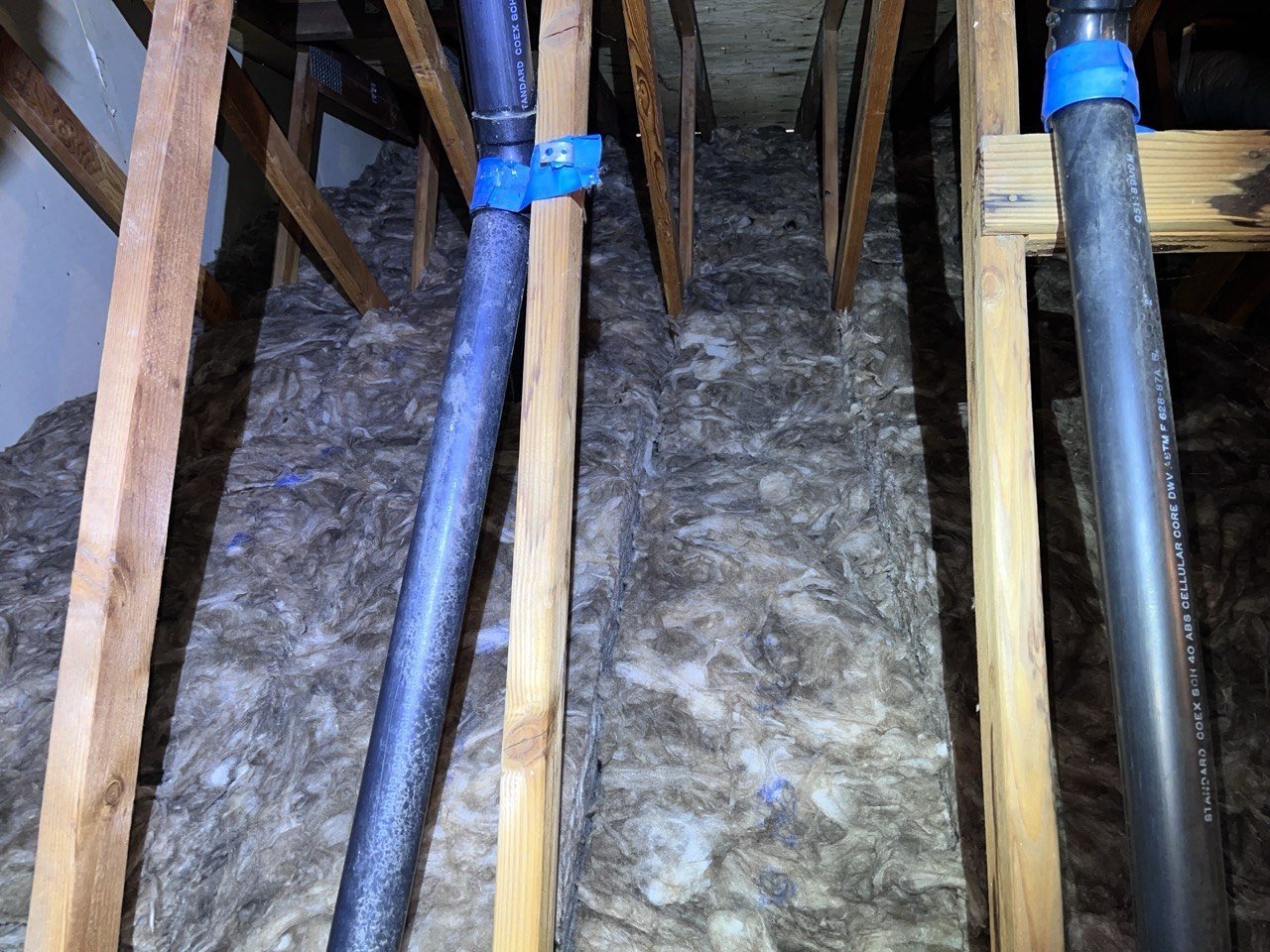 Finished Pleasanton attic with new insulation