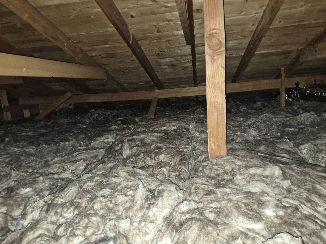 San Jose attic after the job, new insulation installed