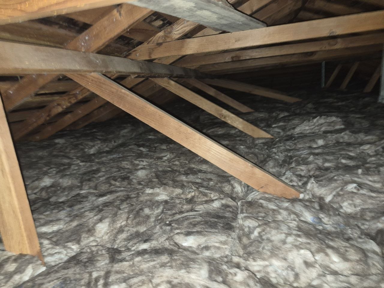 San Jose attic after the job, new insulation installed