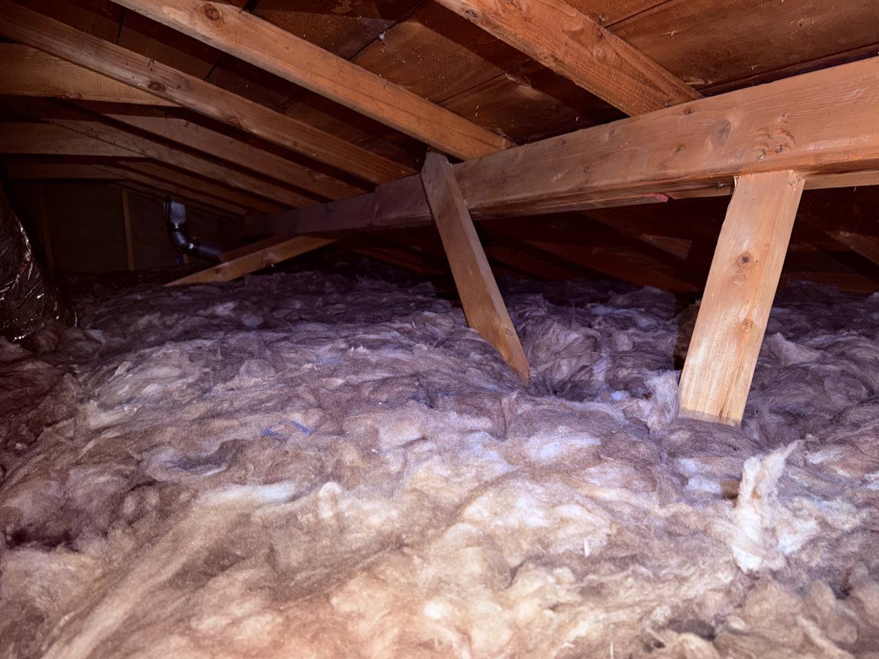 San Jose attic after the job, new insulation installed