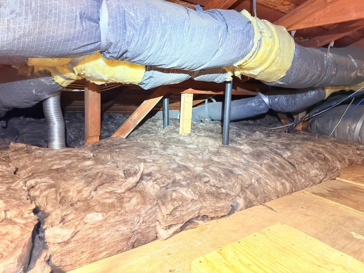 Finished San Jose attic with new insulation