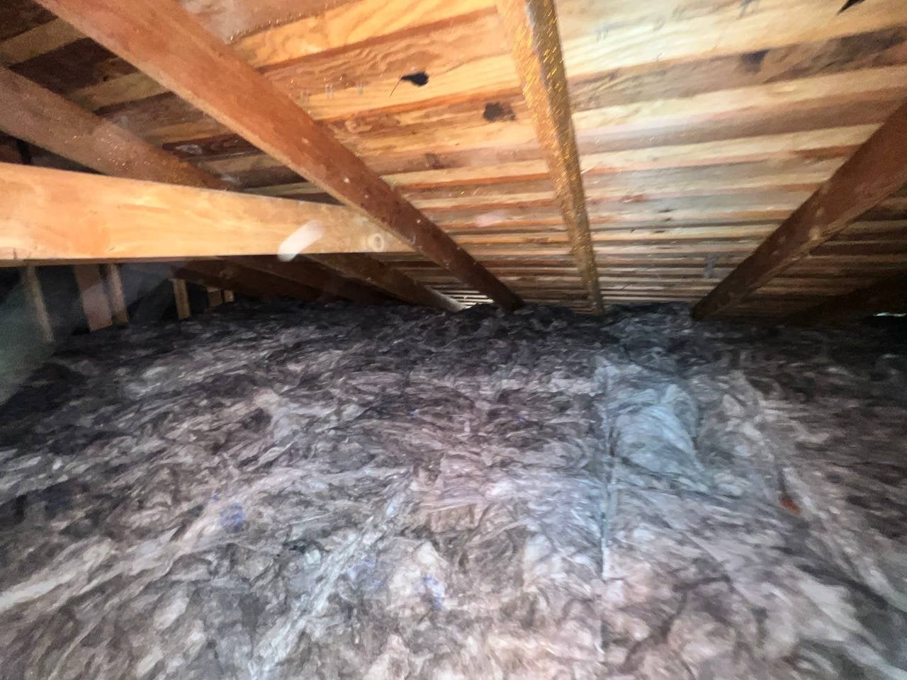 San Jose attic after the job, new insulation installed