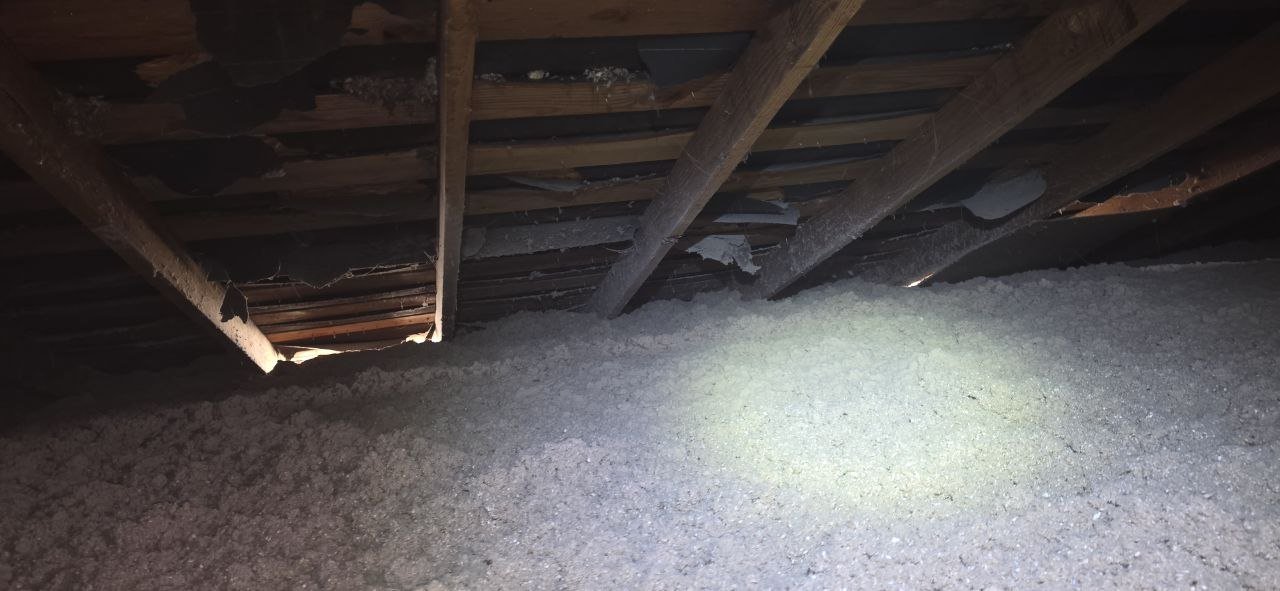 New cellulose insulation across a San Jose attic