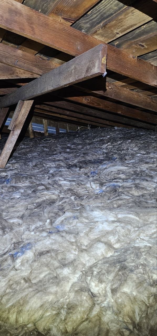 San Rafael attic after the job, new insulation installed