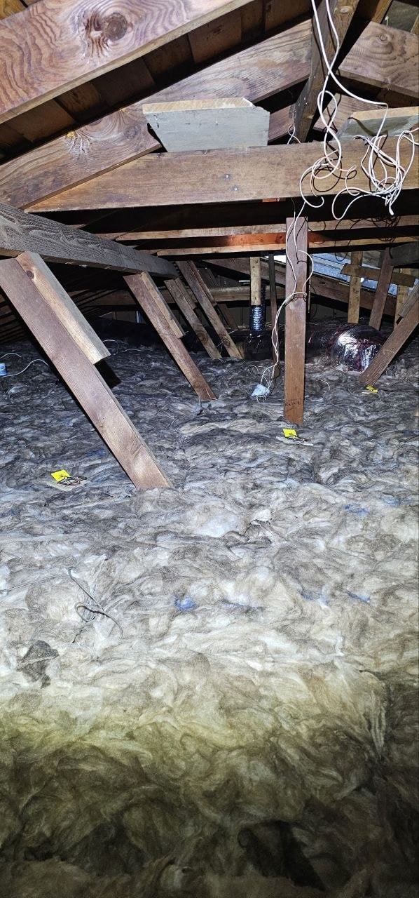 Finished San Rafael attic with new insulation