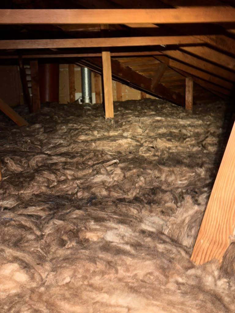 Finished San Rafael attic with new insulation