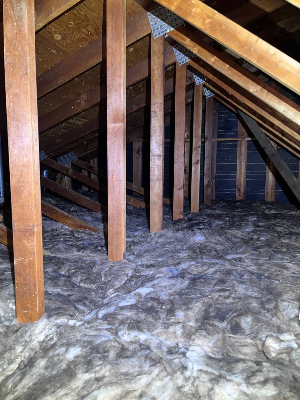 Santa Rosa attic after the job, new insulation installed