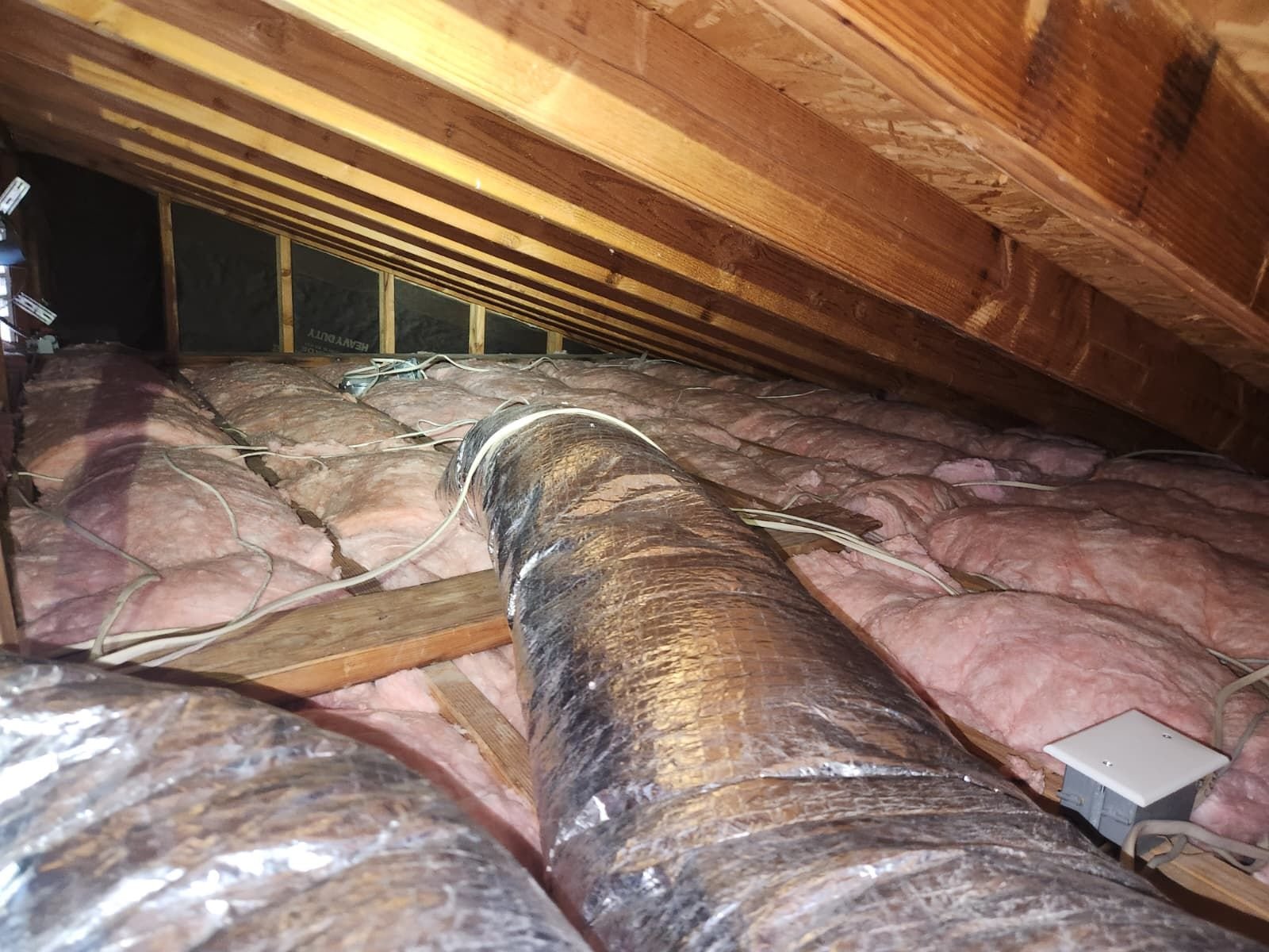 Torrance attic after the job, new insulation installed