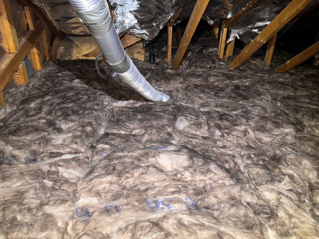 Finished Vacaville attic with new insulation