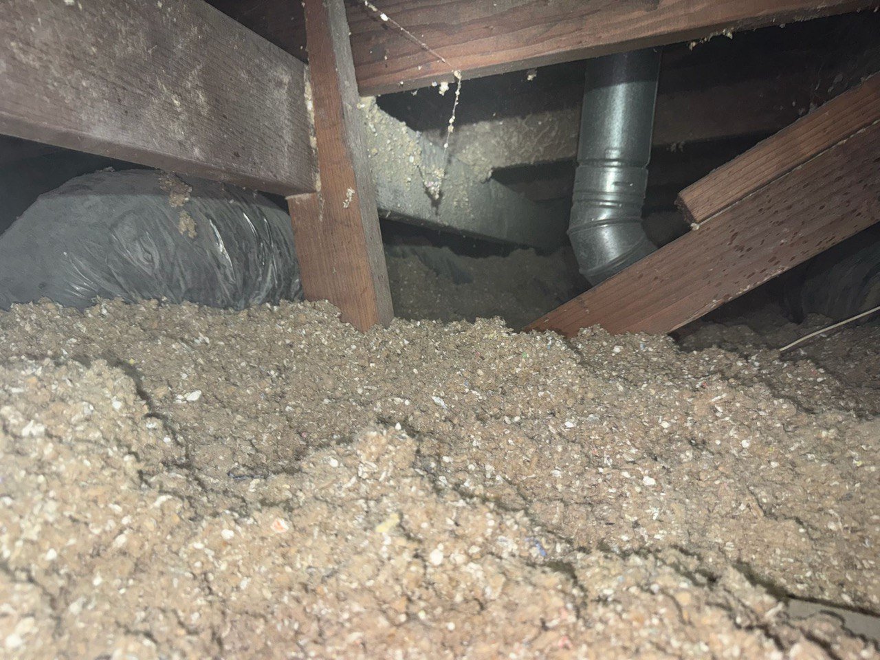 Finished blown-in insulation across a West Covina attic