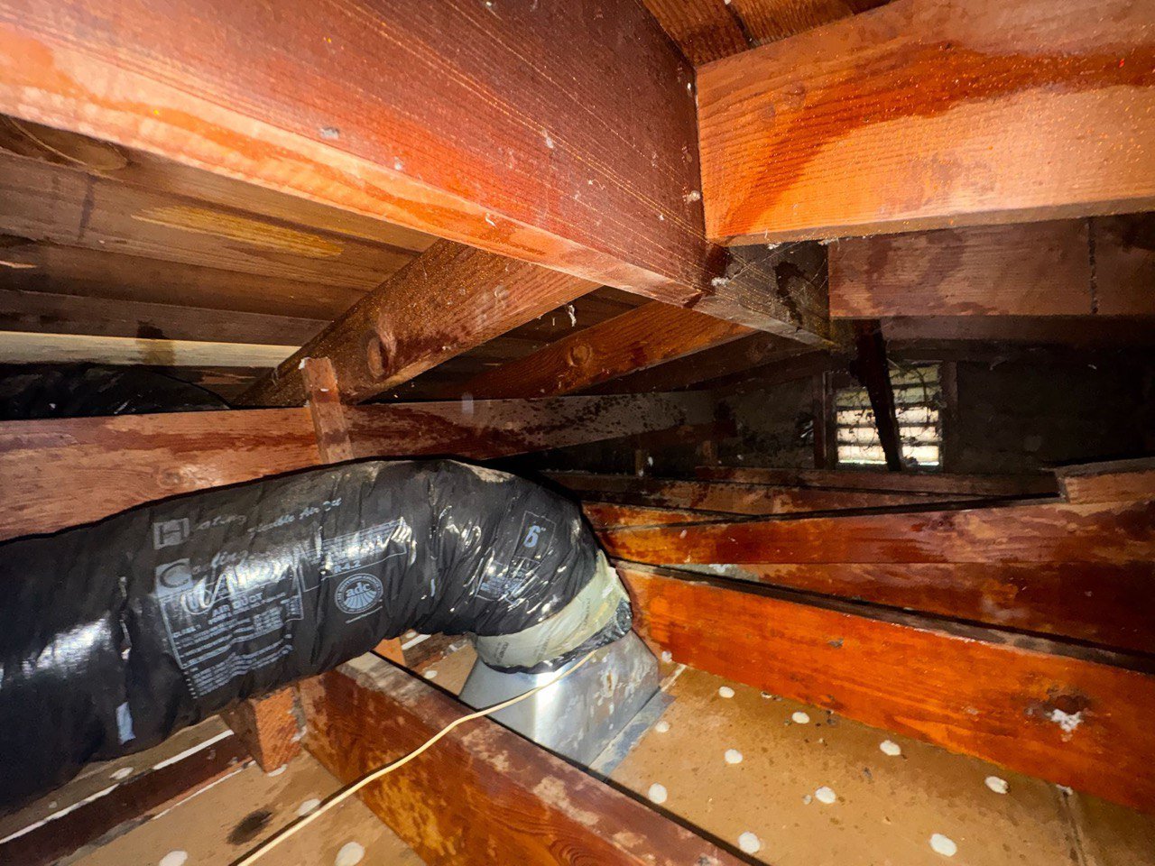 Cleared attic deck in West Covina