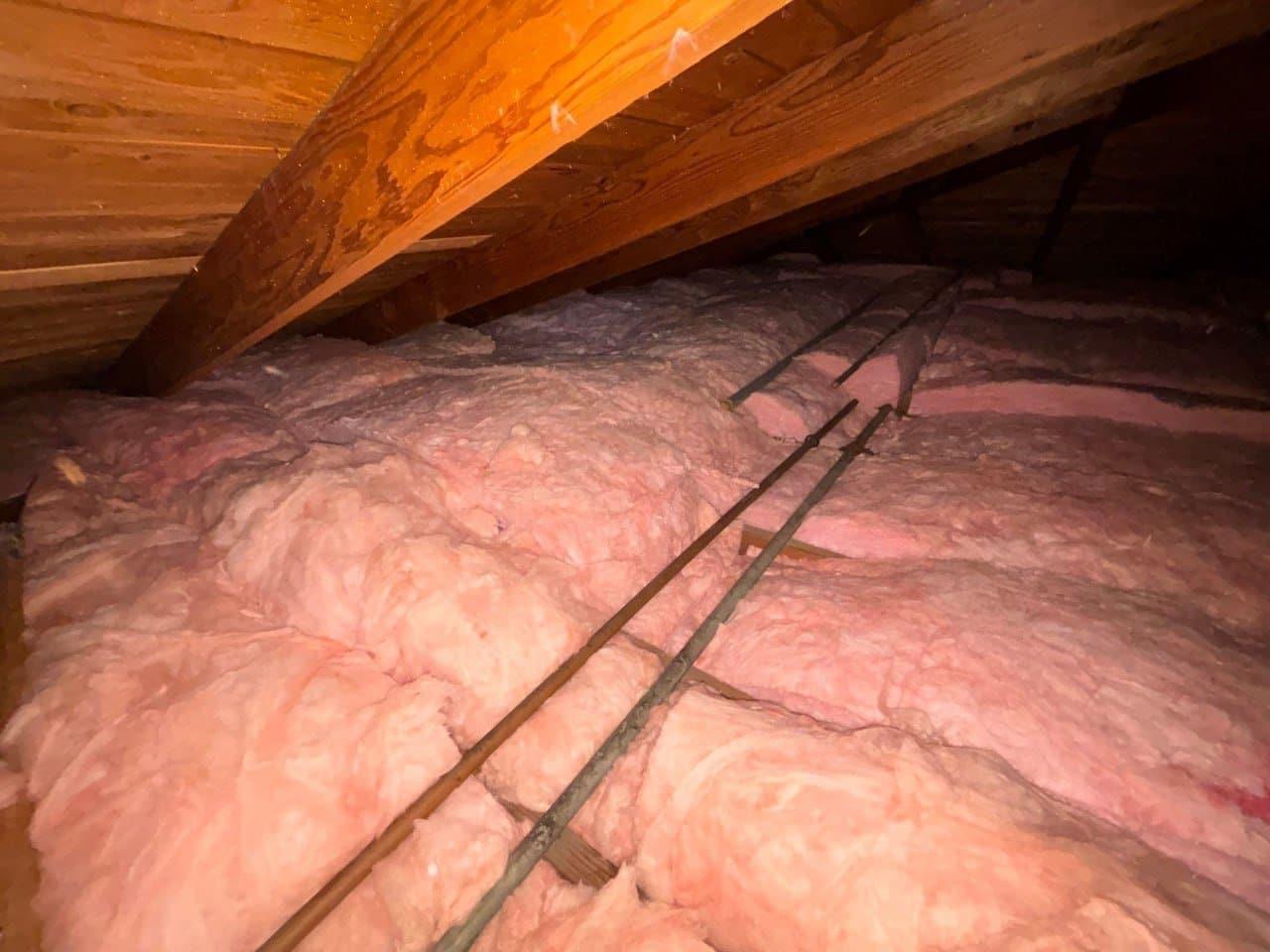 Finished Pasadena attic with new fiberglass batts